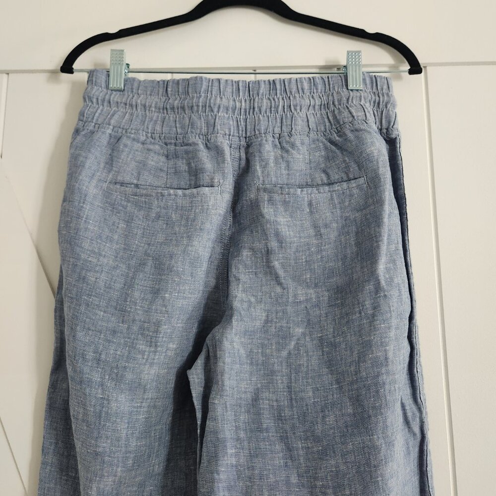 Athleta Cabo Linen Wide Leg Pant 4 - Picture 4 of 5